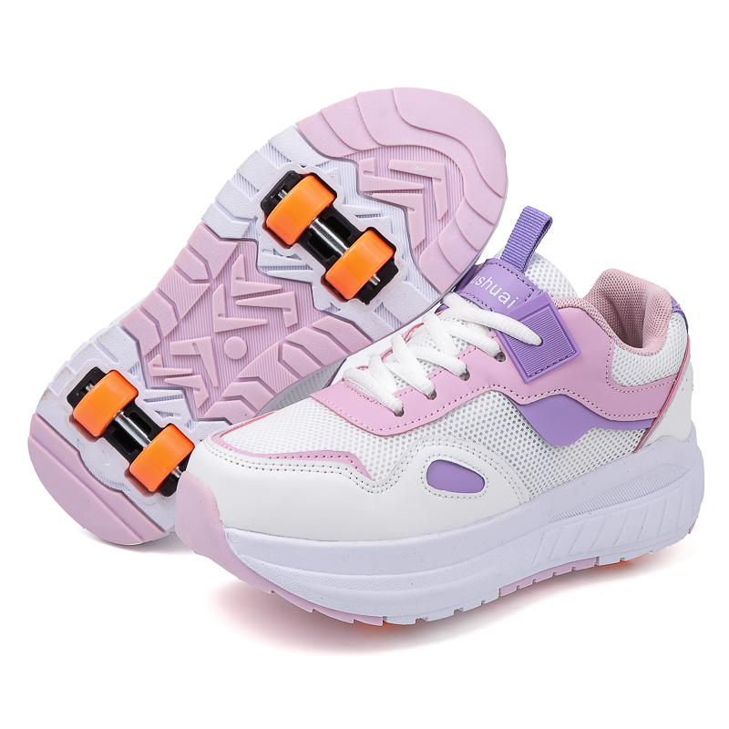 Running Shoes Men - Çocuklar için 4 Tekerlekli, Çıkarılabilir Tekerlekli